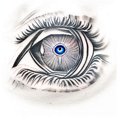 Realism Evil Eye Tattoo Idea Blackink Ai