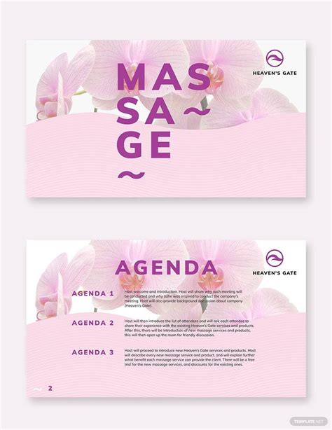 Massage Presentation Template Download In Illustrator Psd Powerpoint Apple Keynote