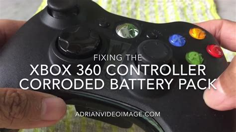 Fixing The Xbox 360 Game Controller Corroded Battery Pack Youtube