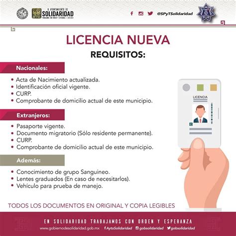 Atención Pasos y requisitos para tramitar tu Licencia de Conducir
