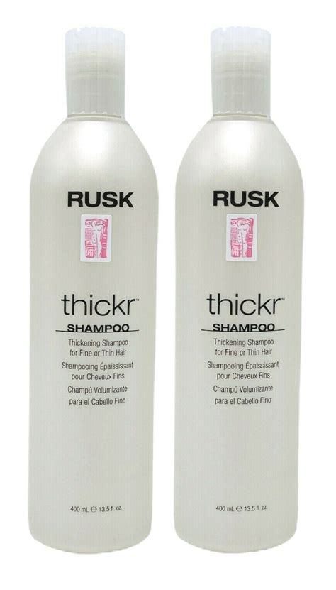 Rusk Thickr Thickening Shampoo For Fine Or Thin Hair 13 5 Oz Pack Of 2