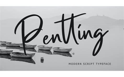 Pentting Modern Script Font Pentting Modern Script Font In 2022