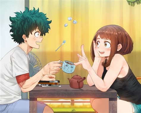 Deku And Ochako By Steamytomato Anime Boku No Hero Academia My