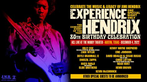 Jimi Hendrix 80th Birthday Bash Kbpa Austin Tx