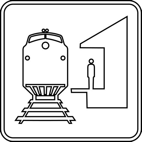 In the documents on the basis of which i was detained at sheremetyevo airport it's written in black and white: Train Station, Outline | ClipArt ETC