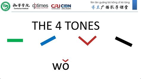 Standard Chinese Pinyin Lesson 2 The Four Tones Youtube