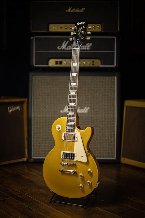 Epiphone Les Paul Standard 50s Electric Guitar Metallic Gold Walt