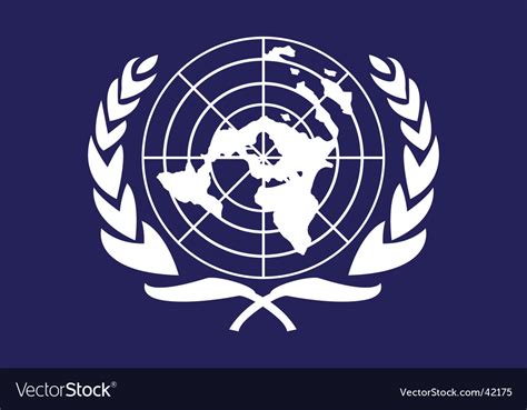 United Nations Flag Royalty Free Vector Image Vectorstock