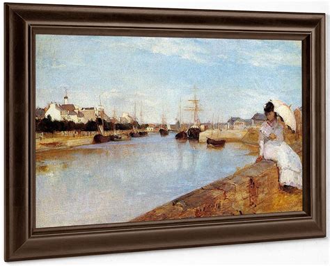 The Harbor At Lorient By Berthe Morisot
