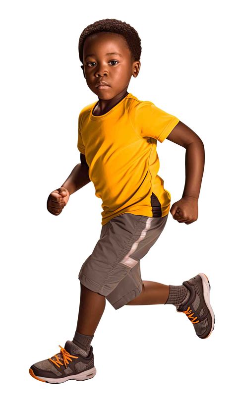 African Boy Running Front Afrikut