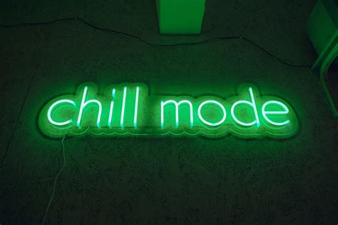 Chill Mode Neon Sign For Home Chill Out Zone Led Flex Neon