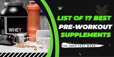 The Ultimate List Of 17 Best Pre Workout Supplements 2023