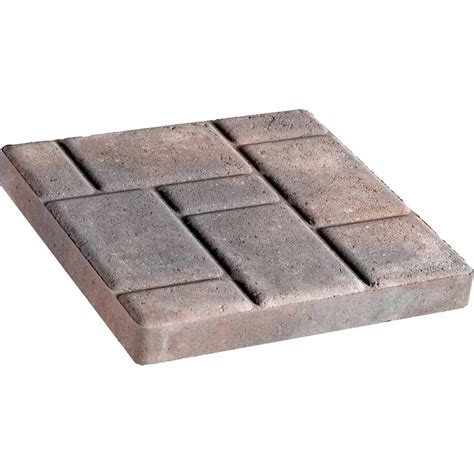 Shaw Brick 14 Inch X 14 Inch Mochacharcoal Old World Patio Stone