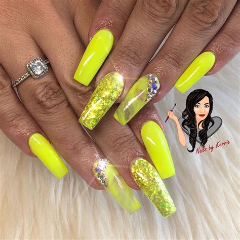Best Nails For Summer 2019 Stylish Belles Yellow Nails Neon Yellow