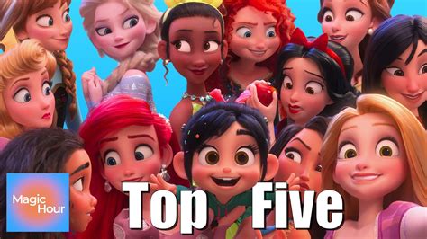 Top Five Disney Princesses Of All Time Youtube