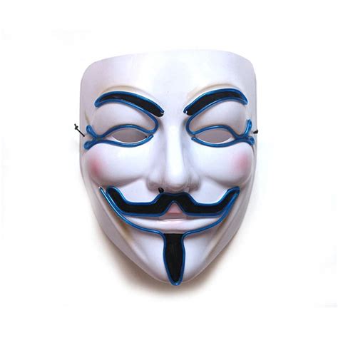 Vendetta El Wire Light Up Party Mask Purple Electromann South Africa