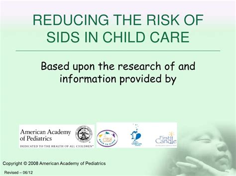 PPT - REDUCING THE RISK OF SIDS IN CHILD CARE PowerPoint Presentation - ID:6475452