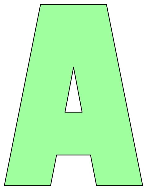 Printable Letters Cut Out Letter A Cut Out Template Alphabet Letter A