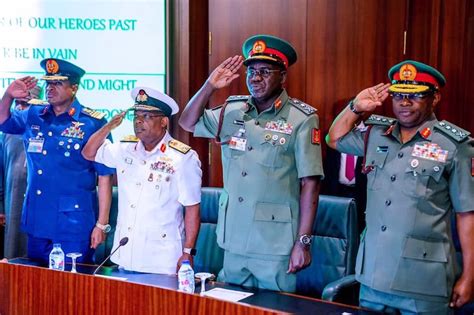 The four service chiefs, along with the chief of the national guard bureau and chairman of the joint chiefs of staff gen. In Defence of Service Chiefs | THISDAYLIVE