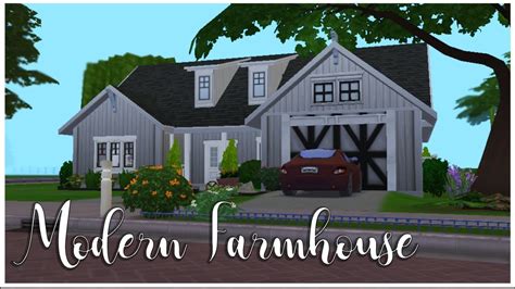 Modern Farmhouse The Sims 4 Speed Build Youtube