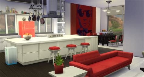 The sims, the sims 4, ts4, interior design. My Sims 4 Blog: Modern Open Concept Kitchen, Dining and ...