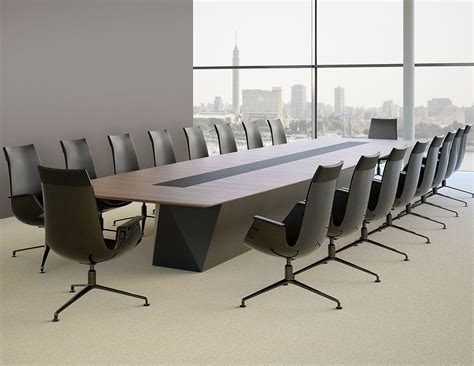 Contemporary Boardroom Table Scale Media Walter Knoll Wooden
