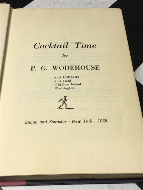 Cocktail Time A Novel About A Novel By P G Wodehouse Hardcover