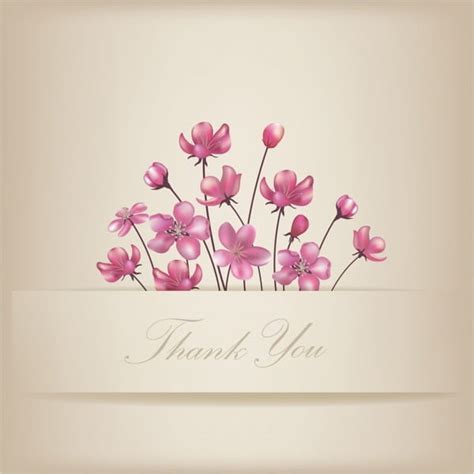 Floral Thank You Card Eps Ai Vector Uidownload