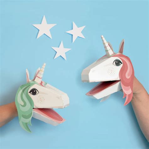 Create Your Own Unicorn Puppets Kit By Clockwork Soldier