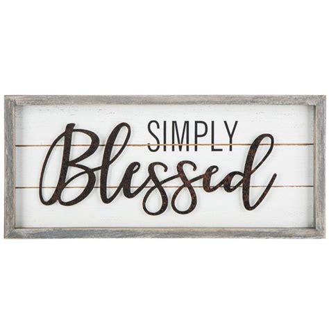 Simply Blessed Wood Wall Decor Hobby Lobby 1651389 Simply Blessed