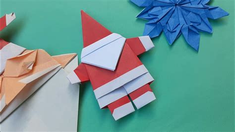 Santa Claus Origami Tutorial Christmas Ornament Youtube