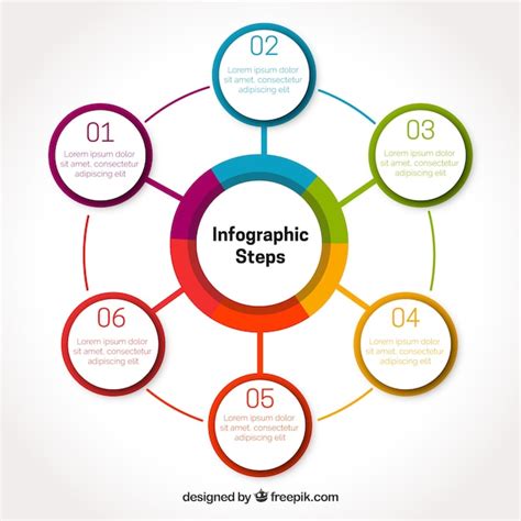 Circle Infographics Set Template For Diagram Vector I