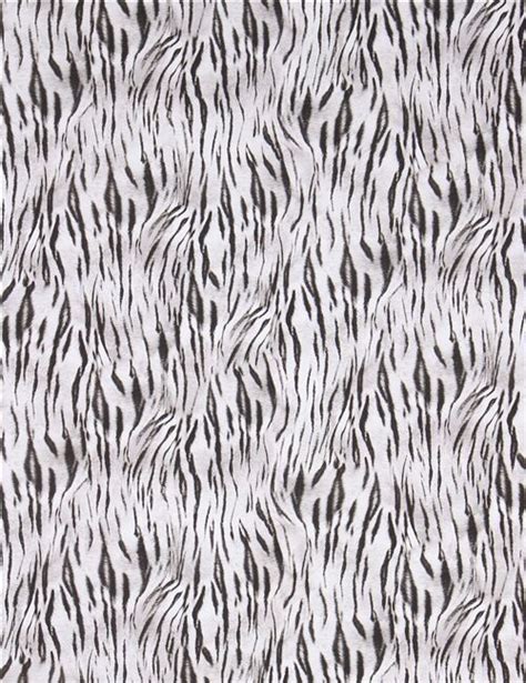 Off White Grey Robert Kaufman Knit Fabric With Tiger Stripes By Robert