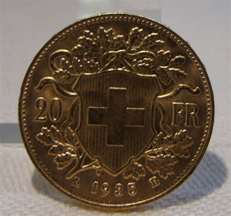 Switzerland 20 Francs 1935 L B Helvetia Catawiki