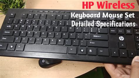 Hp Wireless Keyboard Mouse Set Full Detailed Specification Youtube