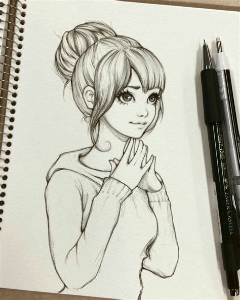 15 Best New Anime Sketch Pencil Cute Drawings Finleys Beginlys