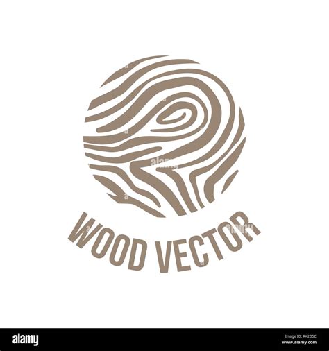 Wood And Timber Texture Symbol Logo Illustration Stock Vector Image