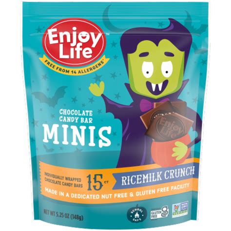 Enjoy Life Ricemilk Crunch Mini Halloween Chocolate Candy Bars 525