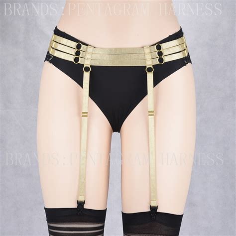 2017 Womens Thigh Garter Belts Black Body Cage Elastic Bondage Lingerie Gothic Harness Fetish