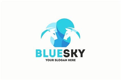 Blue Sky Logo Templates Ai And Eps Illustrator 10 Eps 300ppicmyk100