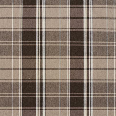 Essentials Brown Tan Beige White Checkered Upholstery Fabric Desert