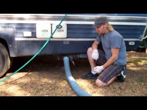Single & double compartment are offered according to your state requirements. How to Empty an RV Septic System - YouTube