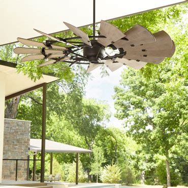 This huge ceiling fan has a nice nice bronze finish, coupled with wood cherry maple blades and light kit protected with a dome style frosted glass. Rustic Farmhouse Style Ceiling Fans For Your Modern ...