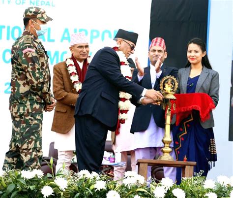 Pokhara Nepal Prime Minister Pushpa Kamal Dahal Inaugurates Pokhara