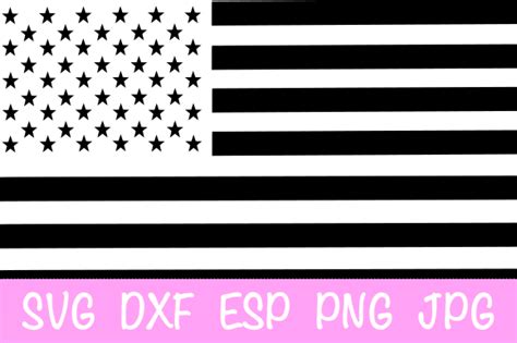 Black American Flag Svg Graphic By Designedbymle · Creative Fabrica