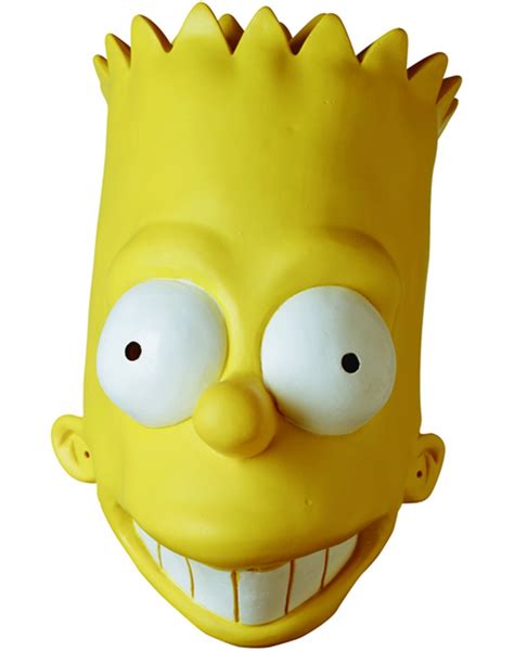 Bart Simpson Vinyl Mask 1990s Cartoon Costume Accessory