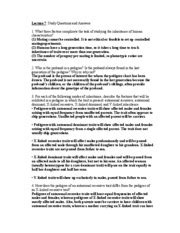 Rna and protein synthesis recap. PEDIGREE WORKSHEET ANSWER KEY-1 - PEDIGREE WORKSHEET ...