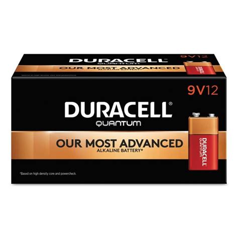 Duracell Quantum Alkaline 9 Volt Batteries 72 Pack In The 9 Volt