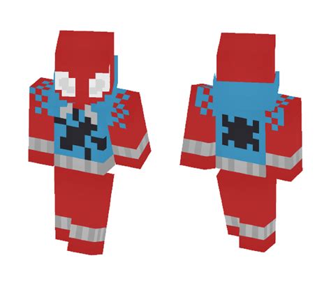 Download Scarlet Spider Ben Marvel Minecraft Skin For