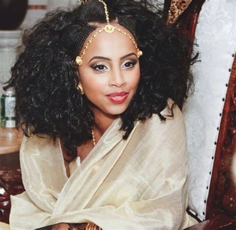 Beautiful Habesha Bride At Her Melse 💛💛💛 Love The Hair Makeup